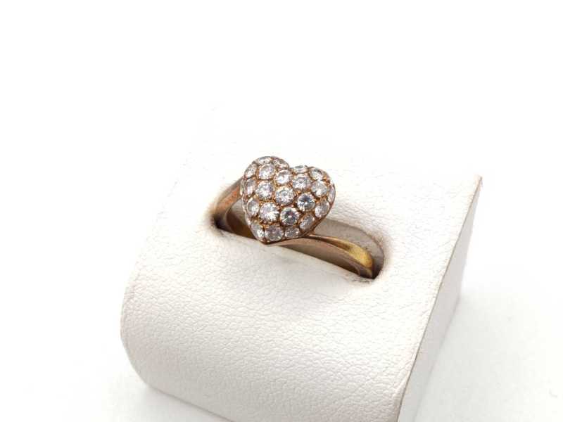 カルティエ買取 ハートシェイプウィズダイヤリング750